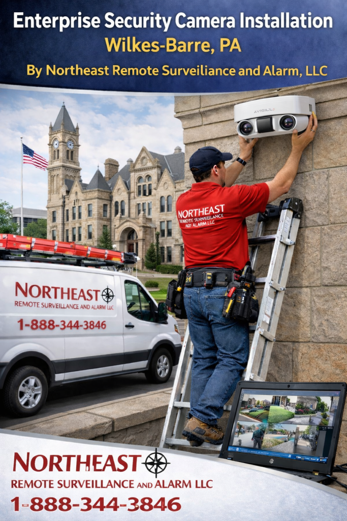 Enterprise Security Camera Installation in Wilkes-Barre